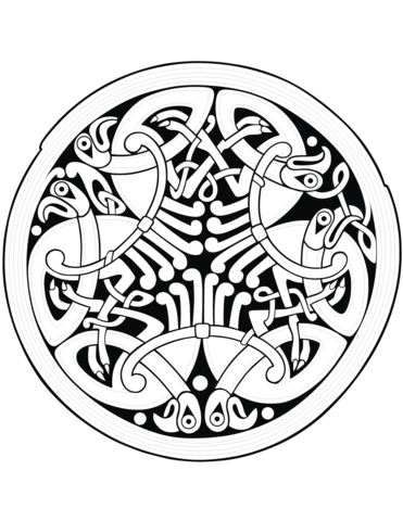 Celtic Mandala Coloring Page